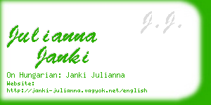 julianna janki business card